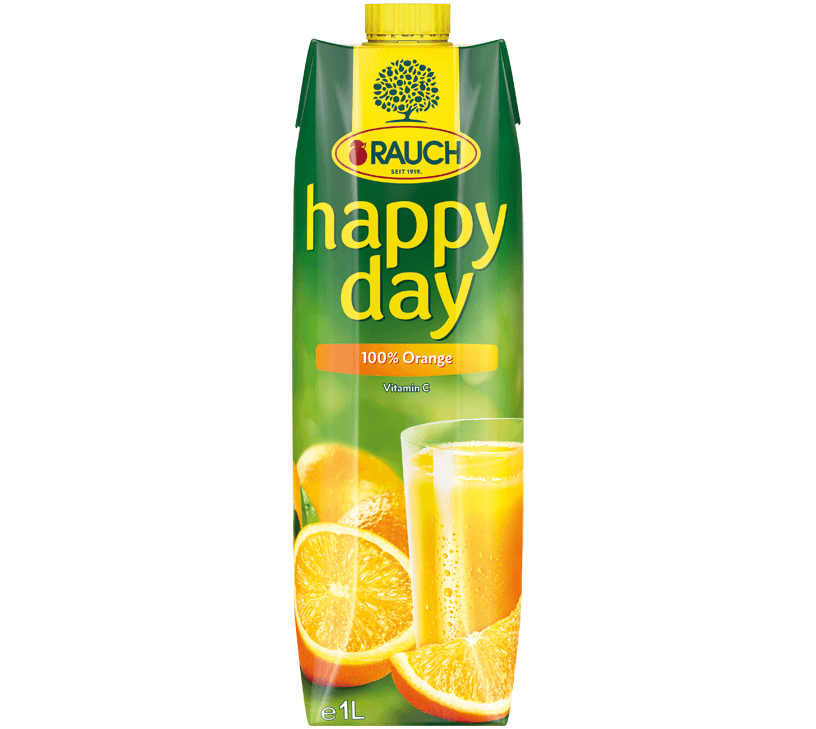 Rauch happy day Orangensaft 100% Elopak