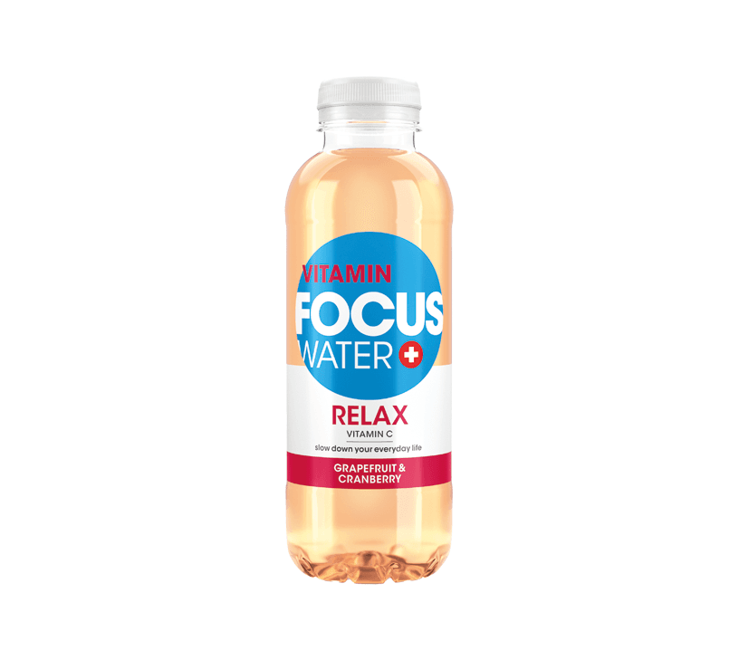 FOCUSWATER Relax Grapefruit & Cranberry EW PET