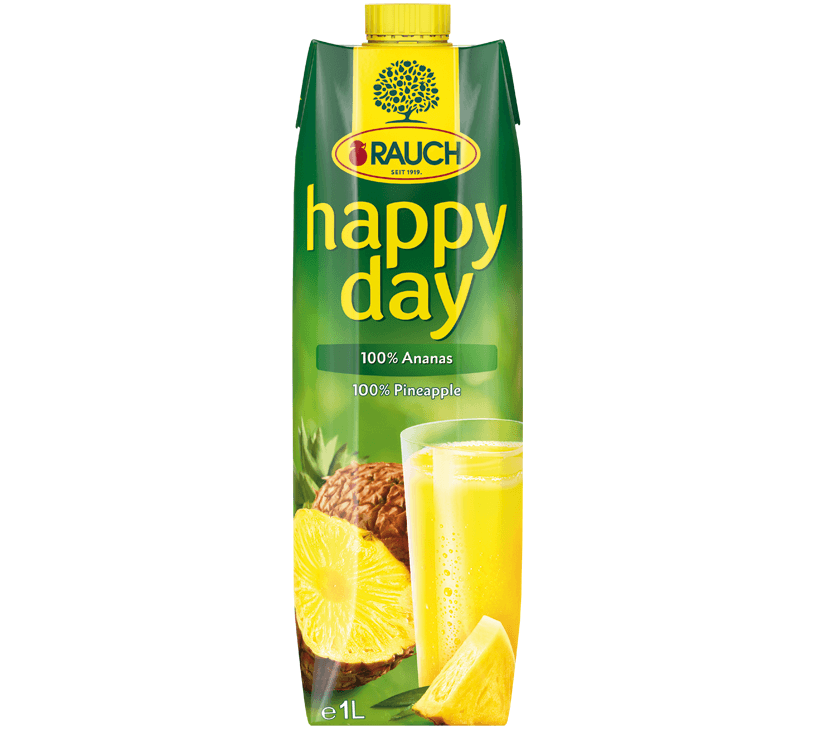 Rauch happy day Ananassaft 100% Elopak