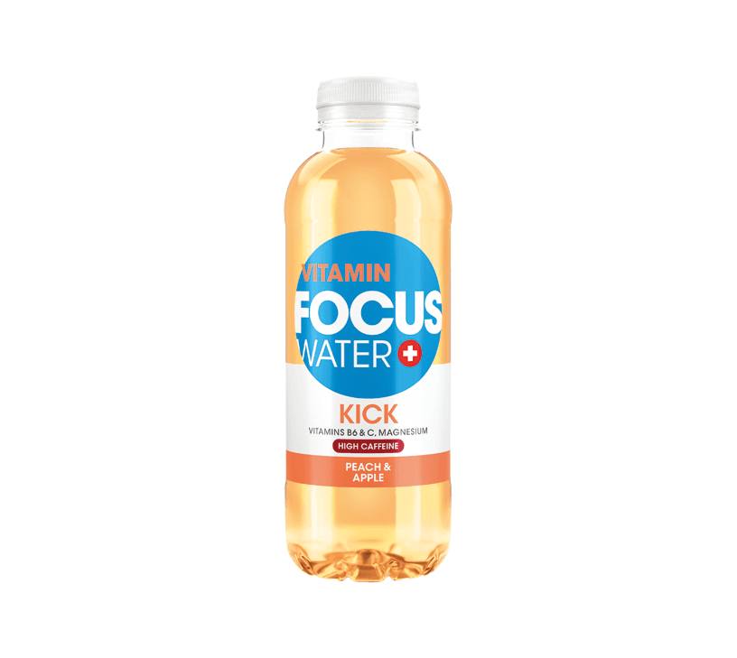 FOCUSWATER Kick Pfirsich & Apfel EW PET