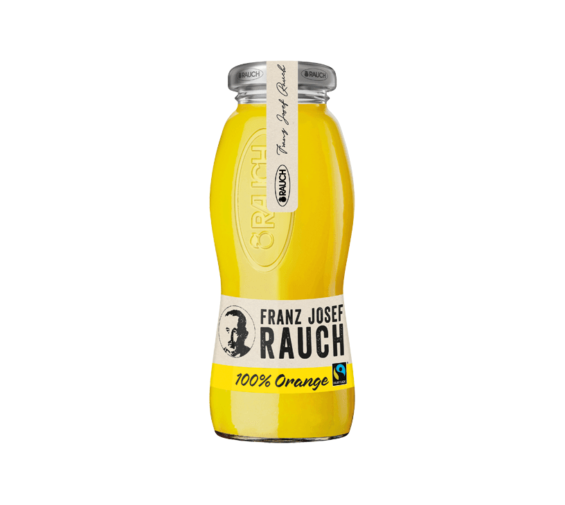 Rauch Fairtrade Orangensaft 100% mit Fruchtfleisch EW im Harass