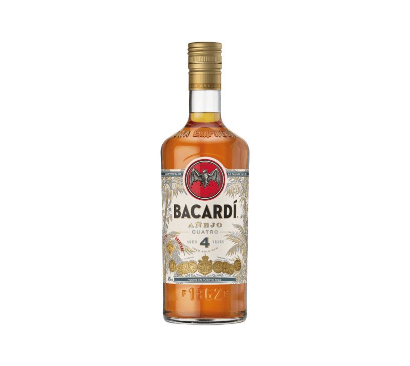 Bacardi Añejo Cuatro 4 años Rum 40%