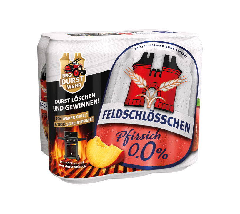 Feldschlösschen Alkoholfrei Pfirsich 4x6er-Pack Dose