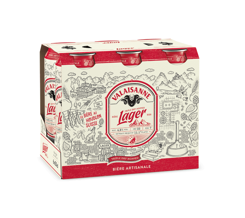 Valaisanne Lager 6x4er-Pack Dose