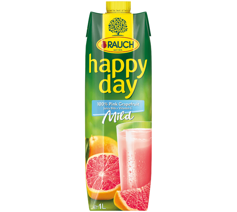 Rauch happy day Pink Grapfruit 100% Elopak