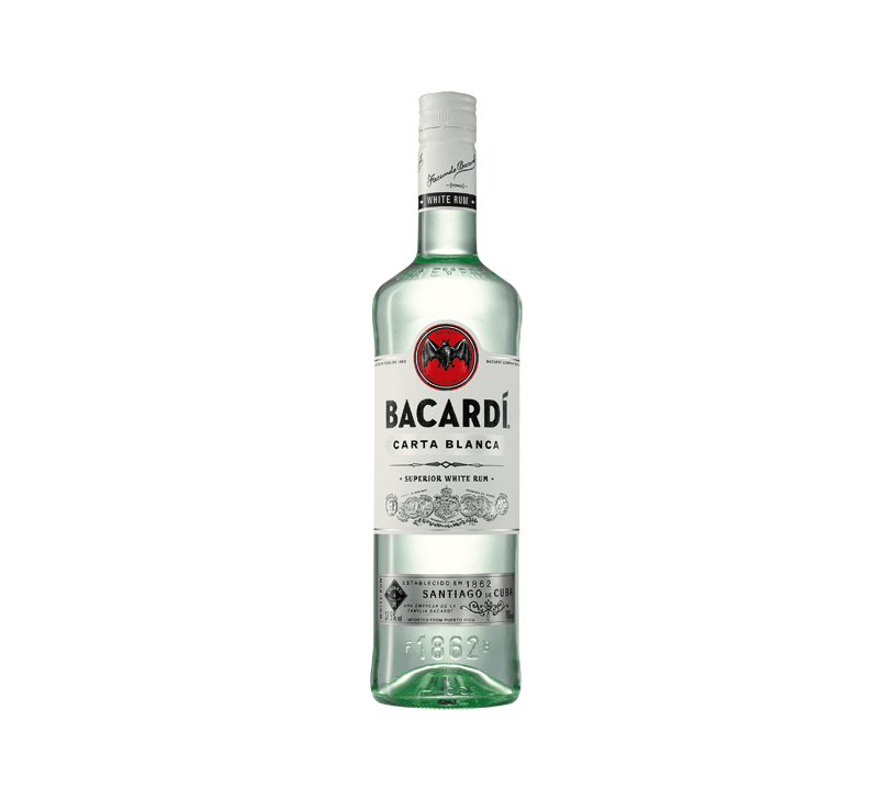 Bacardi Carta Blanca Rum 37.5% - Variant: EW Glas 1X0,70-bottle