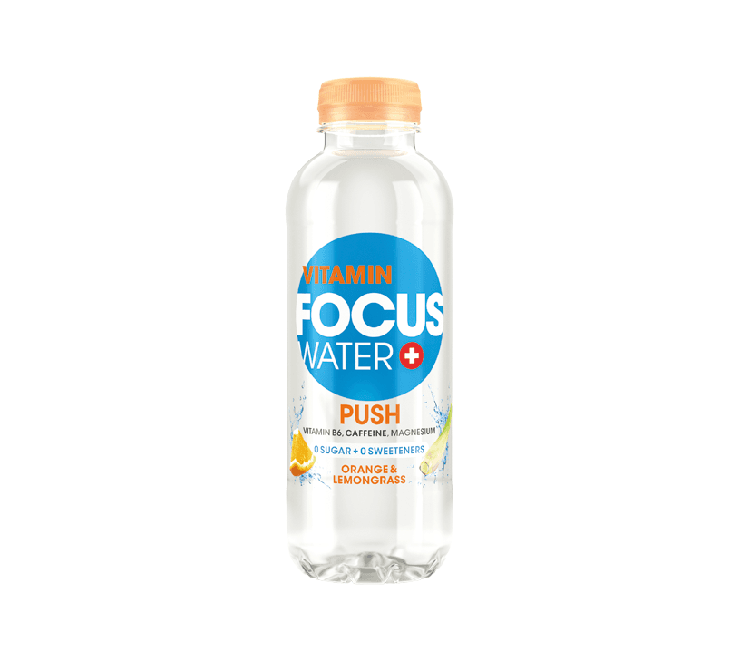 FOCUSWATER Push Orange & Zitronengras 4x6er-Pack EW PET