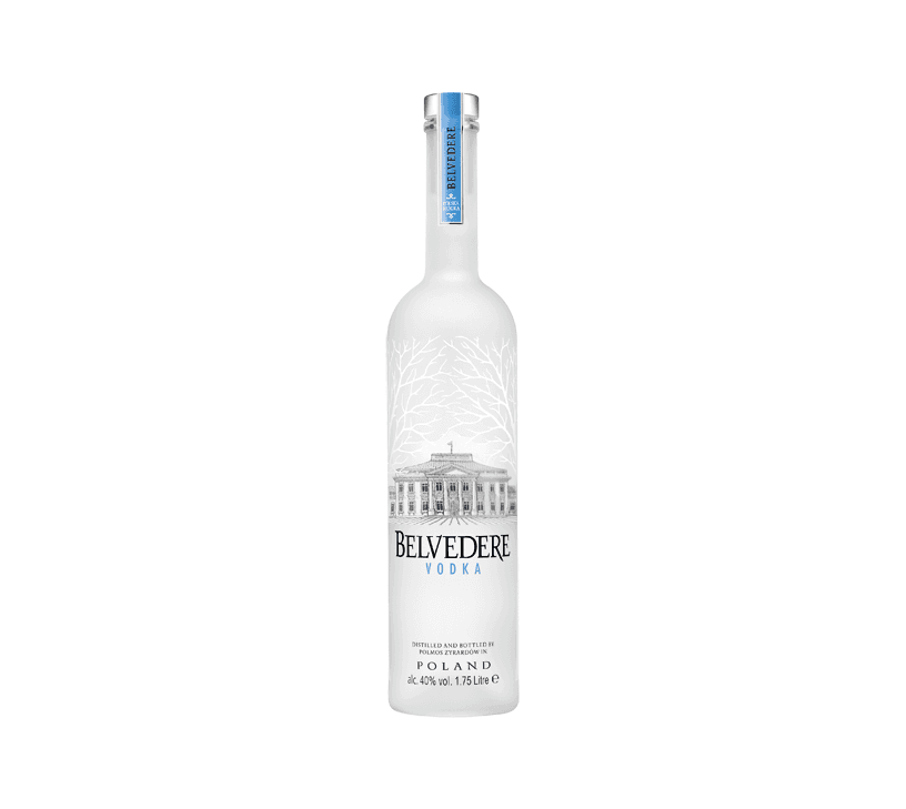 Belvedere Vodka 40% - Variant: EW Glas 1X1,75-bottle